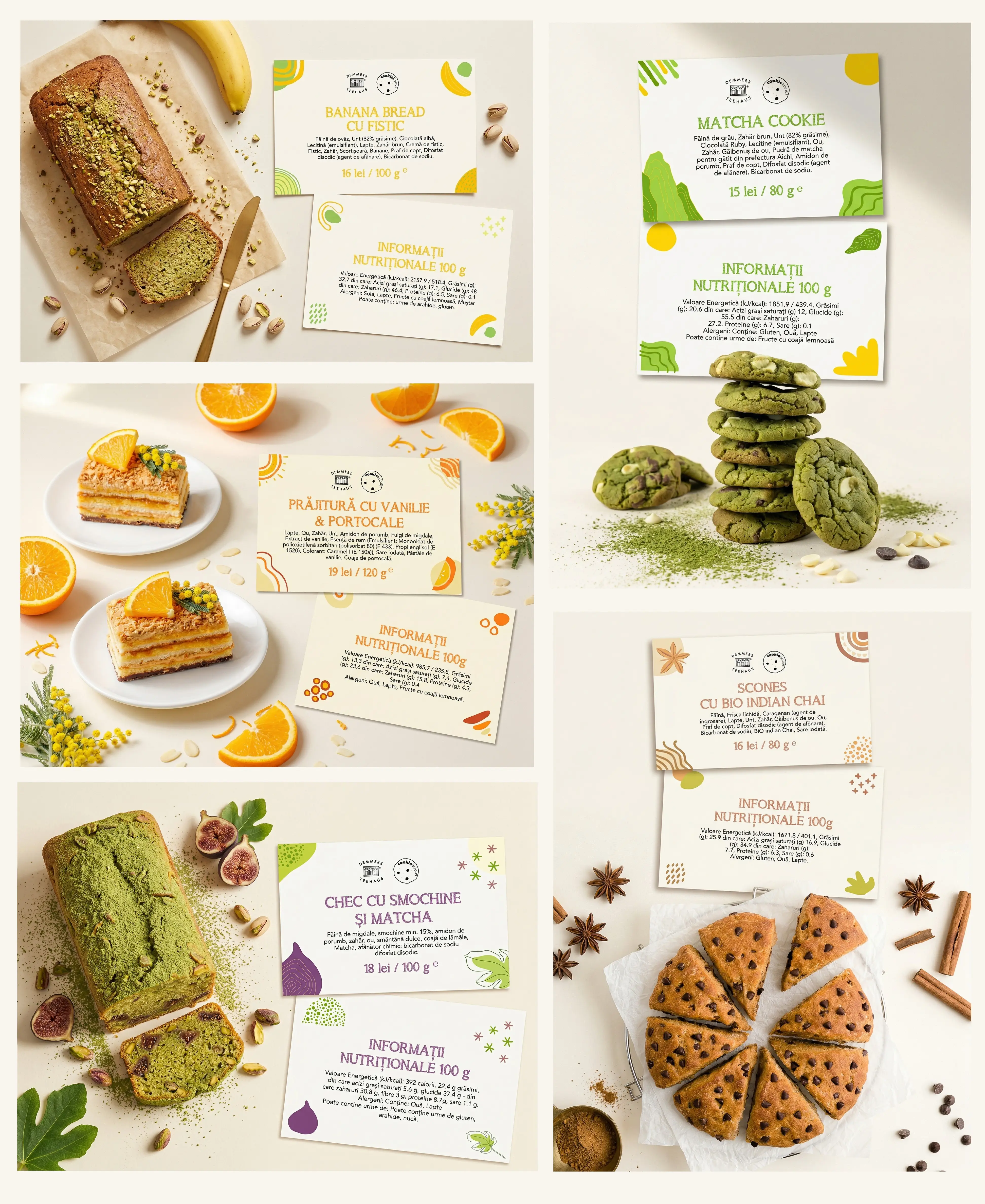 Demmers Teehaus — Cookielicious Deserts Labels product identity