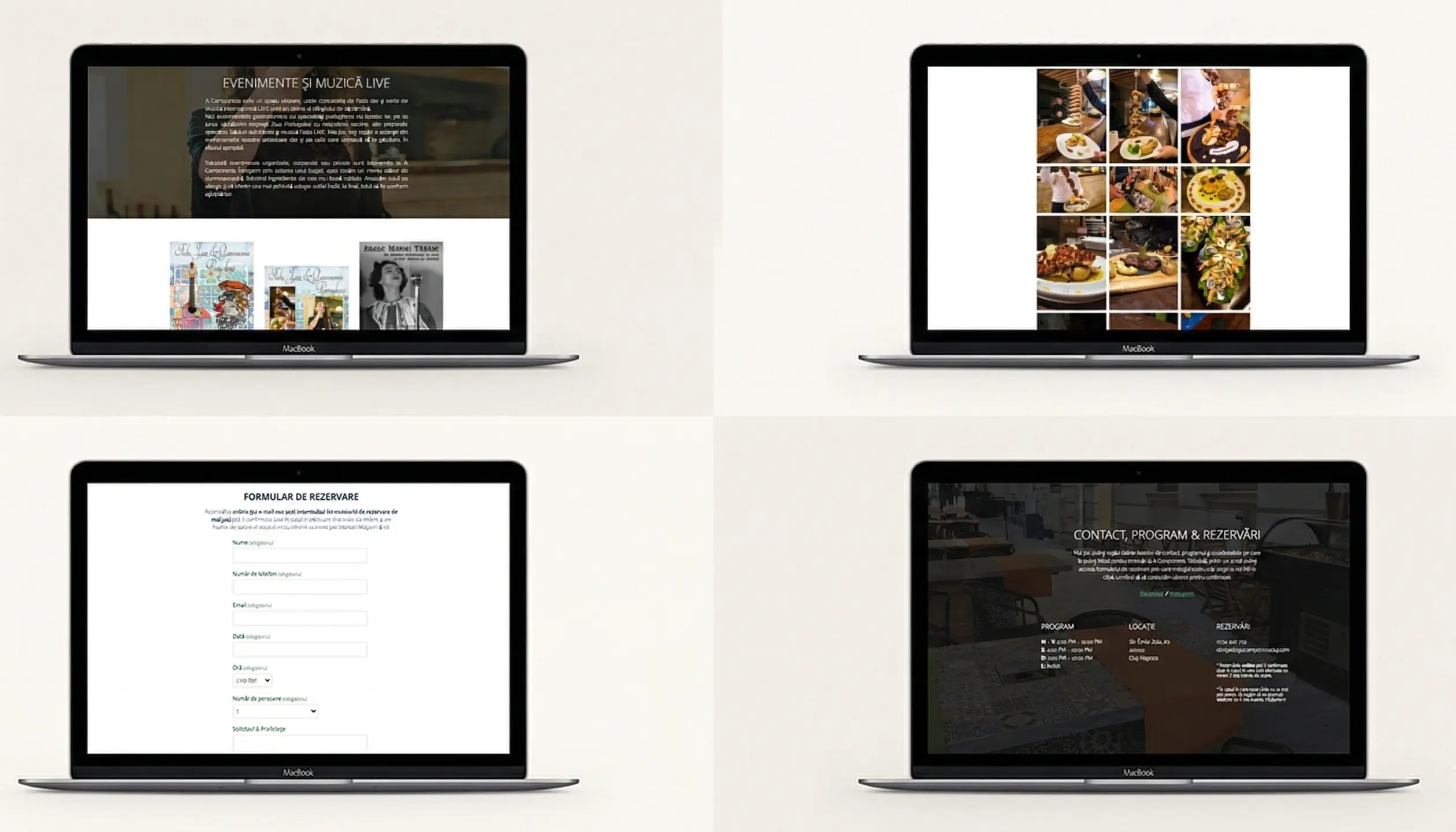A Camponeza website mockup (reconstructed from Wayback Machine)