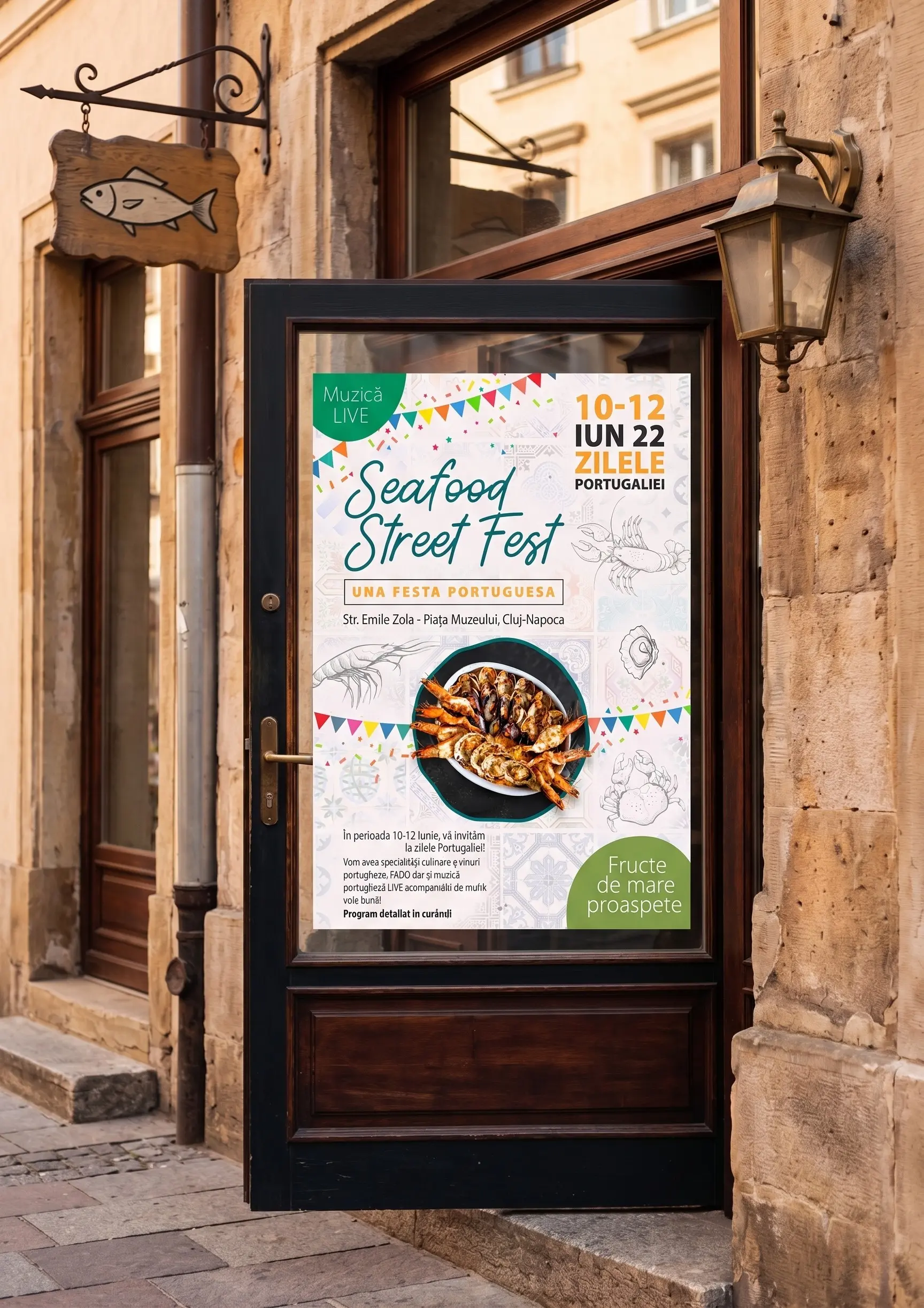 Seafood Street Fest — outdoor branding