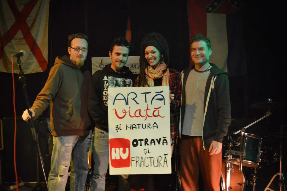 No Fracking campaign — Space Needle